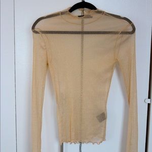 UO sheer mock neck